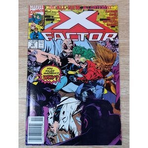 Marvel X-Factor #72 (1991) Madrox Death Issue Havok Polaris Wolfsbane